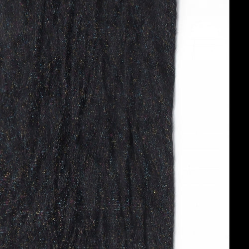 Zara Womens Black Nylon Bandage Skirt Size S - Rainbow Sparkles, Elasticated waist