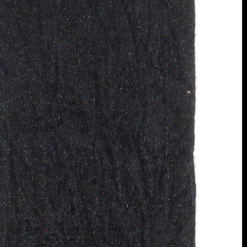 Zara Womens Black Nylon Bandage Skirt Size S - Rainbow Sparkles, Elasticated waist