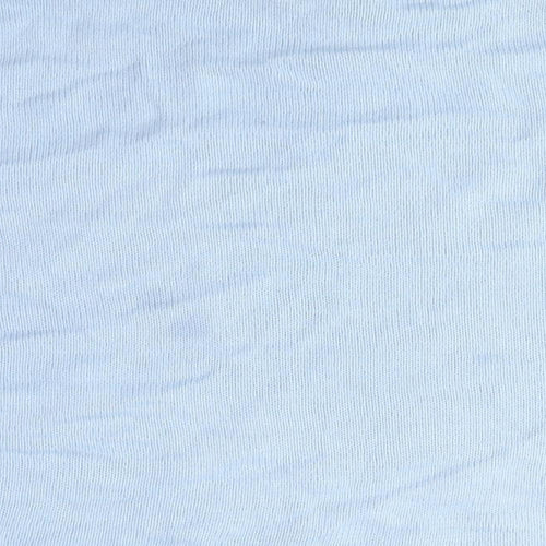 Divided Womens Blue Mock Neck Acrylic Pullover Jumper Size 3XL - Cropped, Butterflies