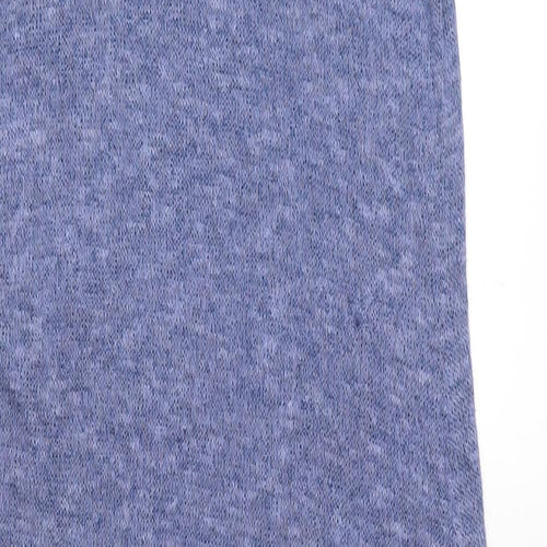 Miss Fiori Womens Blue Acrylic Bodycon Size 14 Scoop Neck