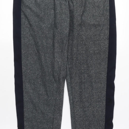 NEXT Womens Grey Polyester Jogger Trousers Size M L31 in Regular Tie - Elasticated Waist