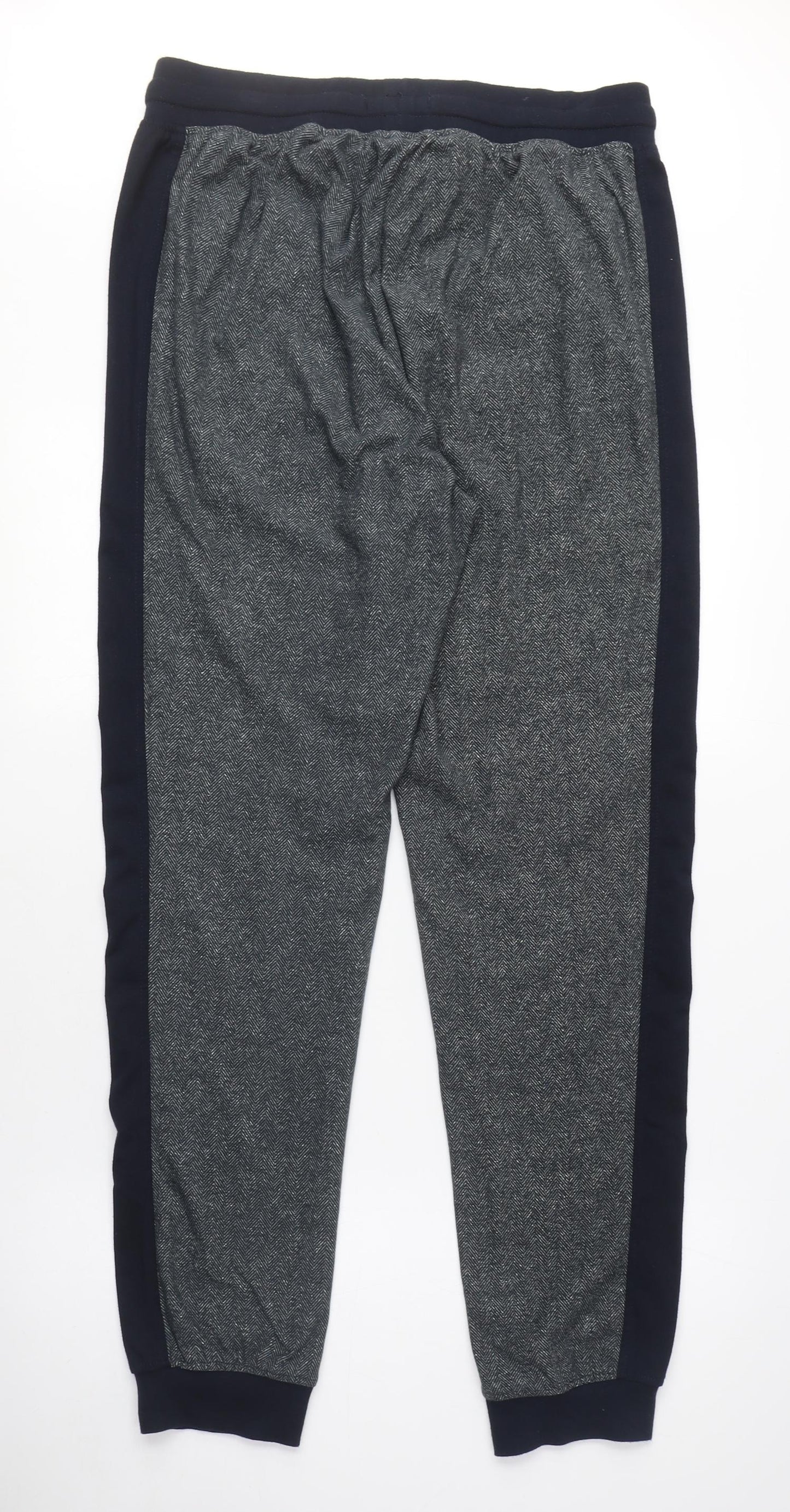 NEXT Womens Grey Polyester Jogger Trousers Size M L31 in Regular Tie - Elasticated Waist