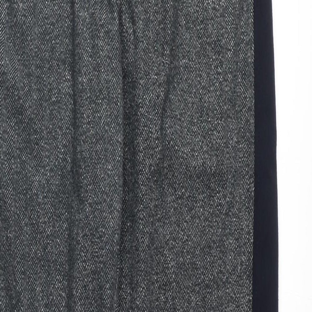 NEXT Womens Grey Polyester Jogger Trousers Size M L31 in Regular Tie - Elasticated Waist