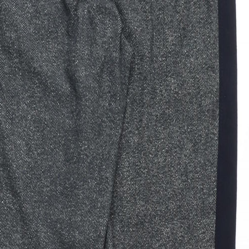 NEXT Womens Grey Polyester Jogger Trousers Size M L31 in Regular Tie - Elasticated Waist