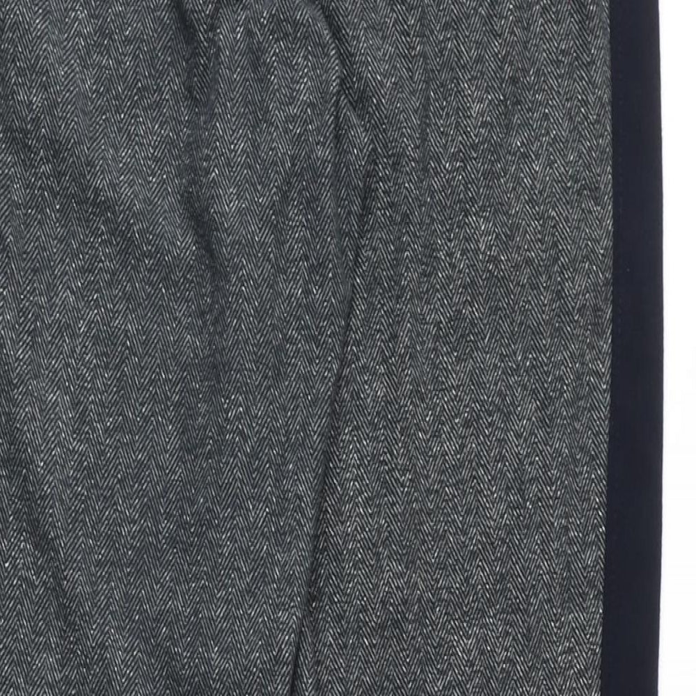 NEXT Womens Grey Polyester Jogger Trousers Size M L31 in Regular Tie - Elasticated Waist
