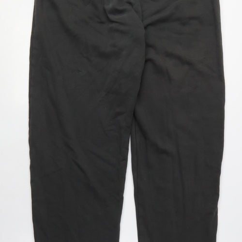 NEXT Womens Grey Cotton Jogger Trousers Size M L31 in Regular Tie