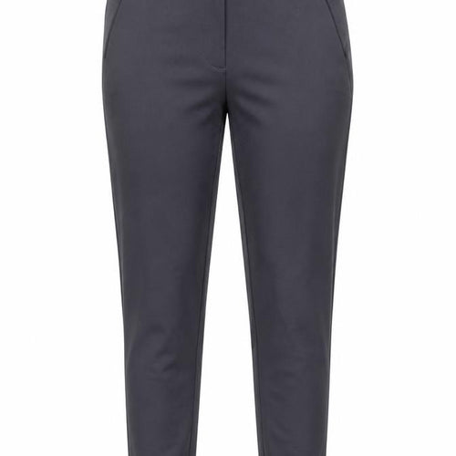 Marks and Spencer Womens Grey Polyamide Carrot Trousers Size 8 L27 in Regular Zip - Zip Leg