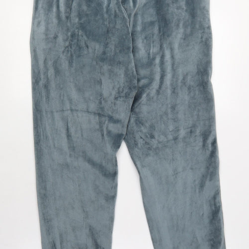 NEXT Womens Blue Polyester Jogger Trousers Size 10 L29 in Regular Tie - Lounge Pants