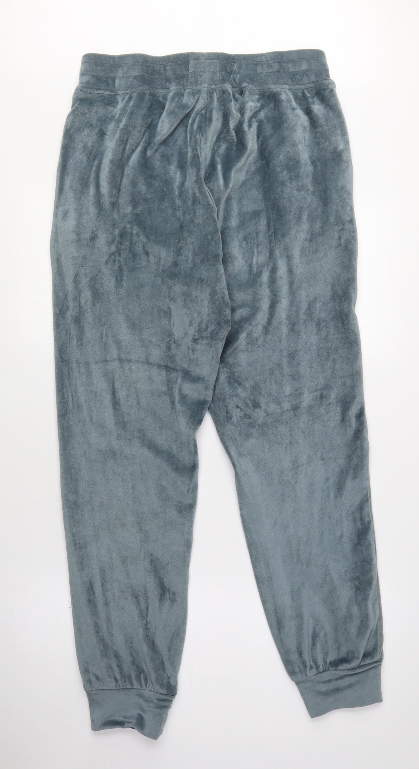 NEXT Womens Blue Polyester Jogger Trousers Size 10 L29 in Regular Tie - Lounge Pants