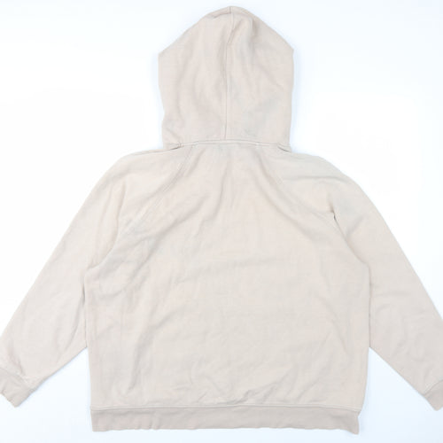 H&M Womens Beige Cotton Pullover Hoodie Size XL Pullover