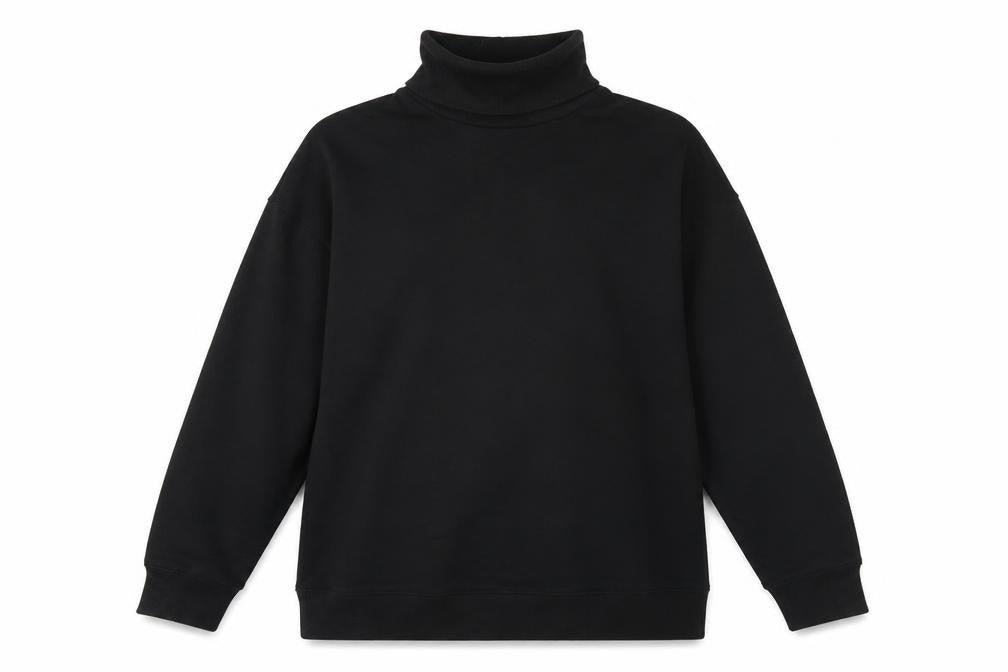 Front view of New Look women’s black cotton pullover sweatshirt, size L, pullover