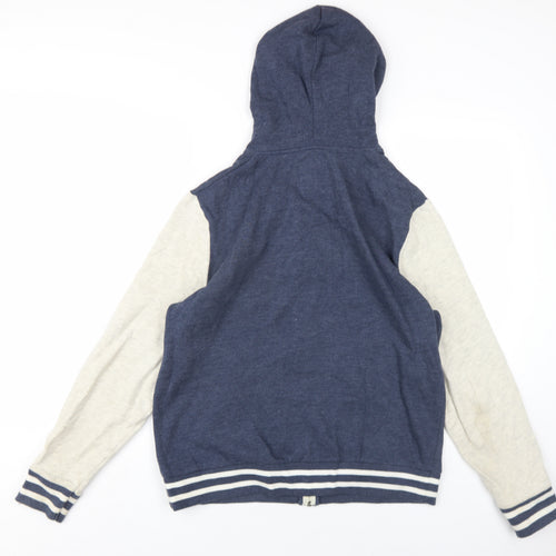 Burton Mens Blue Polyester Full Zip Hoodie Size M