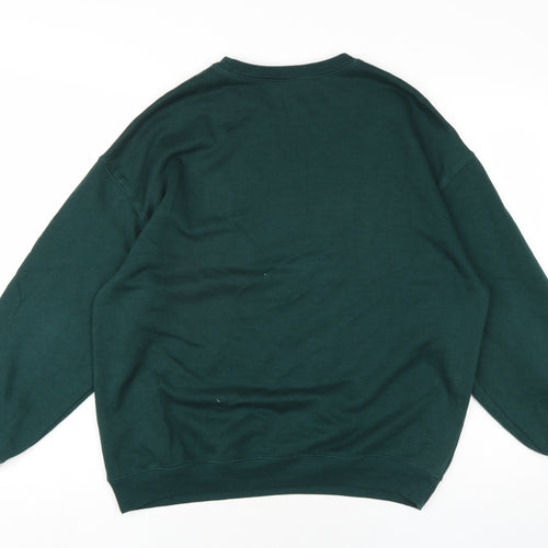 H&M Womens Green Cotton Pullover Sweatshirt Size S Pullover - Colorado College Denver