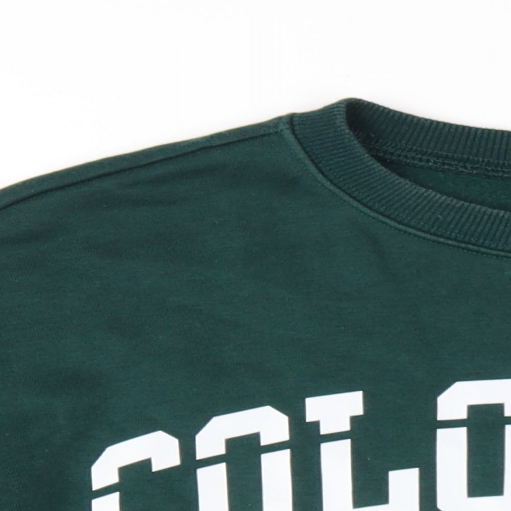 H&M Womens Green Cotton Pullover Sweatshirt Size S Pullover - Colorado College Denver