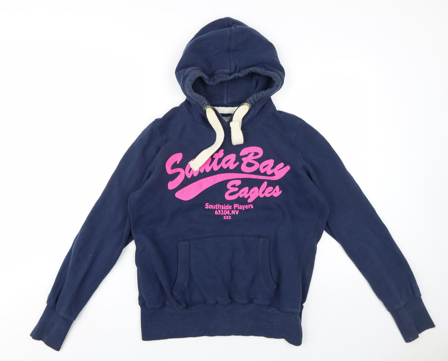 NEXT Womens Blue Cotton Pullover Hoodie Size 14 Pullover