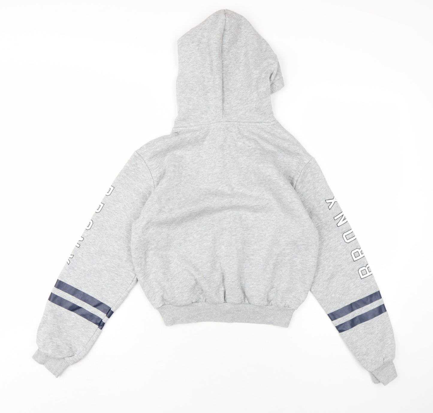 H&M Womens Grey Cotton Pullover Hoodie Size XS Pullover