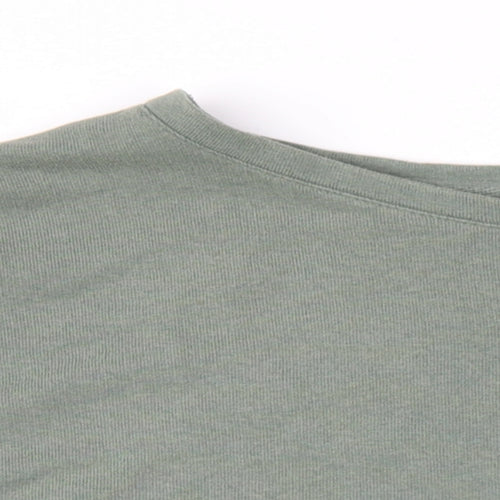 Pull&Bear Womens Green Cotton Pullover Sweatshirt Size XL Pullover