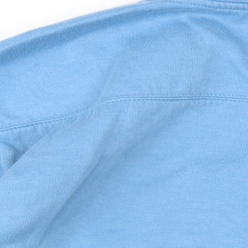 Zara Womens Blue Cotton Pullover Sweatshirt Size S Pullover