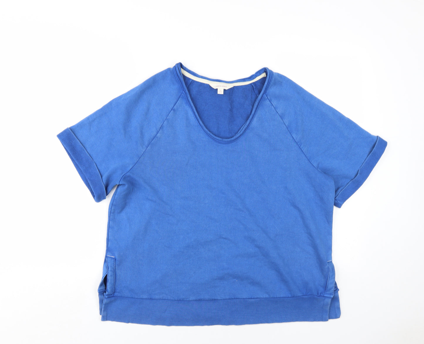 Per Una Womens Blue Cotton Pullover Sweatshirt Size M Pullover