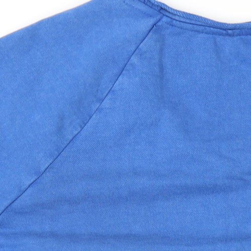 Per Una Womens Blue Cotton Pullover Sweatshirt Size M Pullover