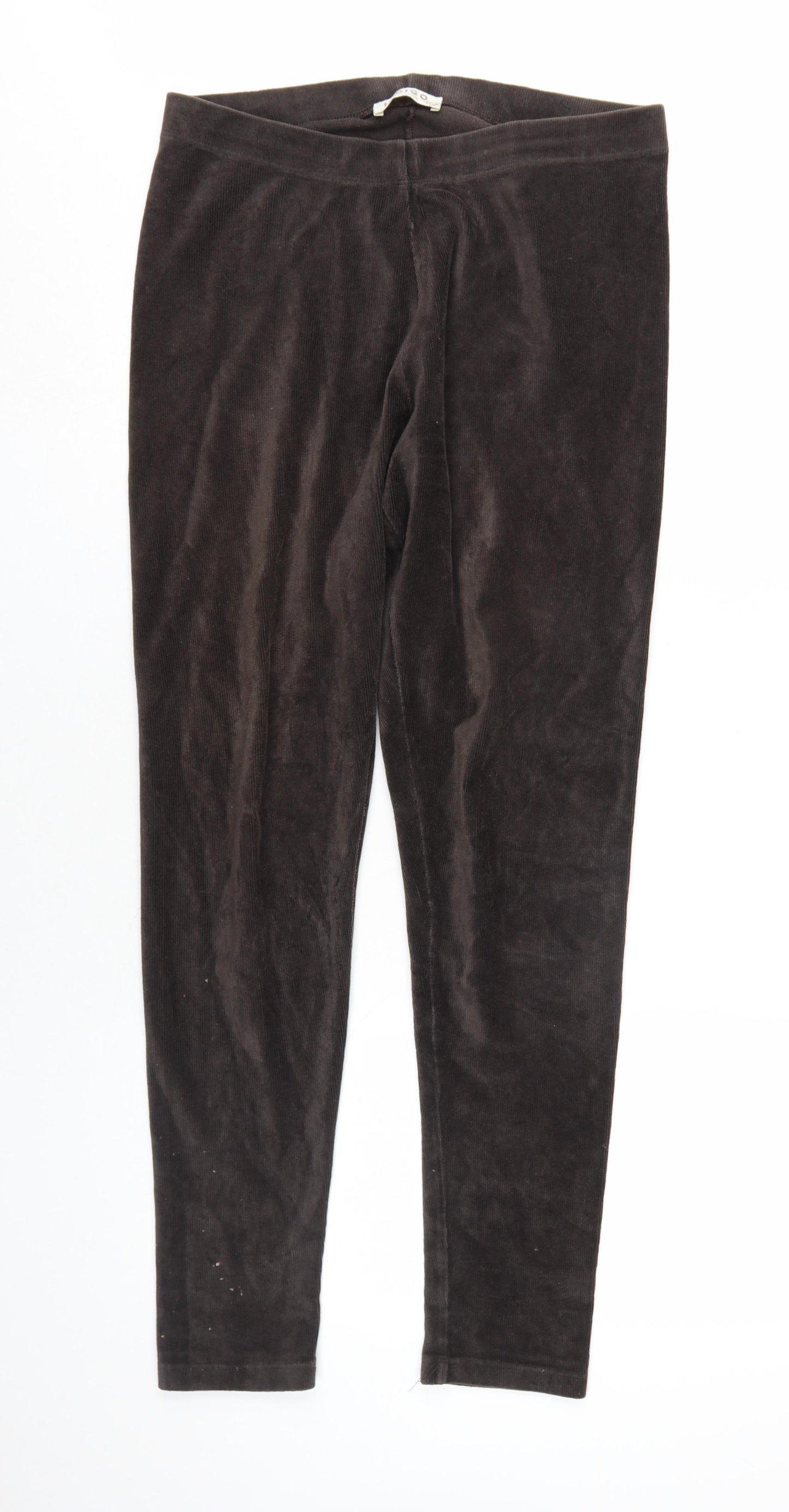 Indigo Womens Brown Cotton Carrot Leggings Size 16 L30 in