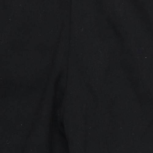 Marks and Spencer Womens Black Viscose Trousers Size 14 L29 in Regular Zip