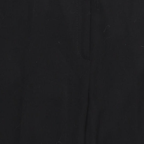Debenhams Womens Black Polyester Trousers Size 14 L30 in Regular Zip
