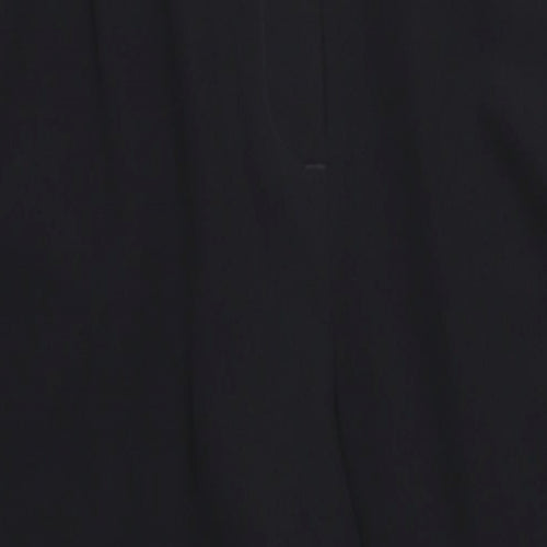 Marks and Spencer Womens Black Polyester Dress Pants Trousers Size 16 L32 in Regular Zip