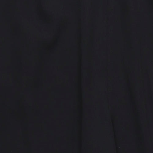 Marks and Spencer Womens Black Polyester Dress Pants Trousers Size 16 L32 in Regular Zip