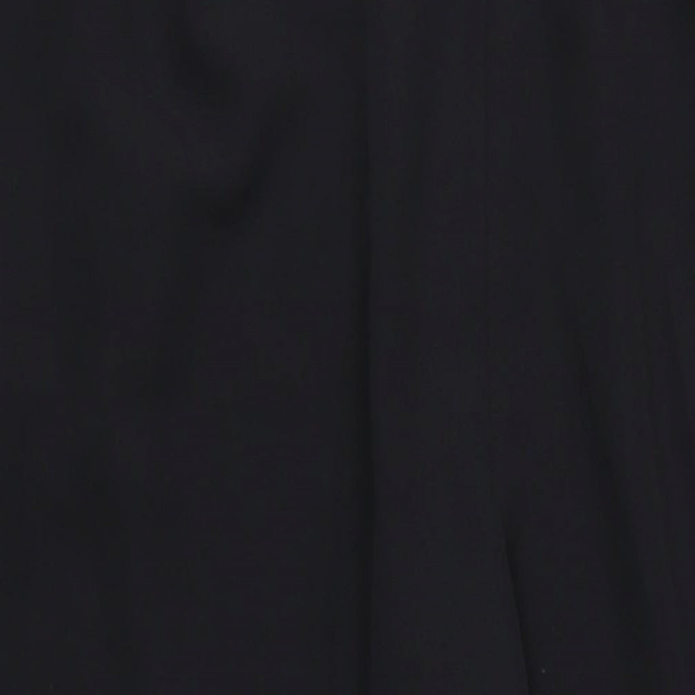 Marks and Spencer Womens Black Polyester Dress Pants Trousers Size 16 L32 in Regular Zip