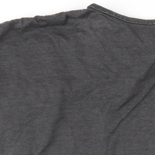 Joe Browns Womens Grey Cotton Basic T-Shirt Size 20 Round Neck