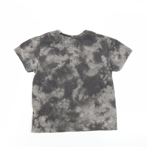Marvel Boys Grey Cotton Basic T-Shirt Size 7-8 Years Round Neck Pullover - Spiderman