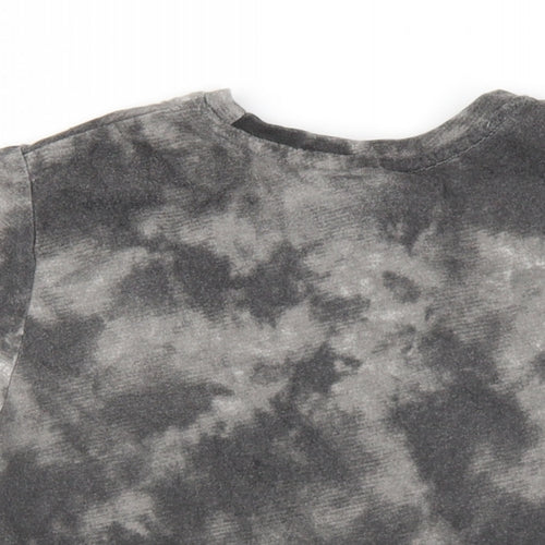 Marvel Boys Grey Cotton Basic T-Shirt Size 7-8 Years Round Neck Pullover - Spiderman