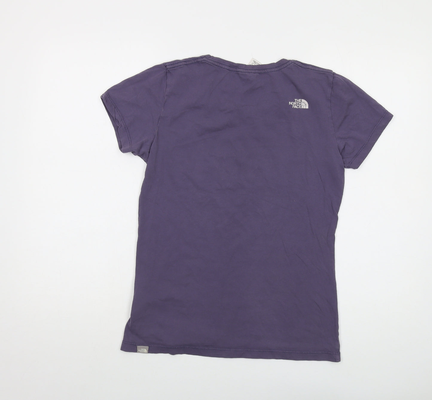 The North Face Womens Purple Cotton Basic T-Shirt Size M Crew Neck