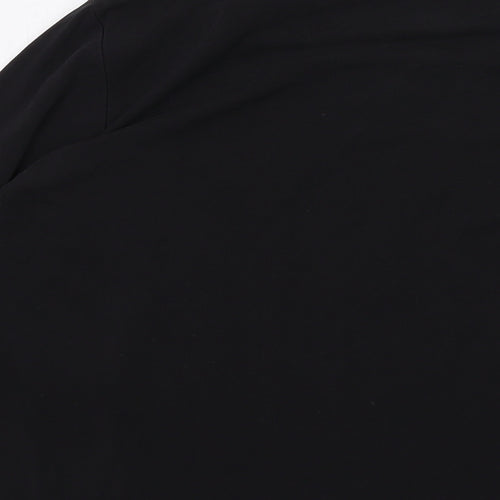 Hobbs Mens Black Silk T-Shirt Size M Round Neck