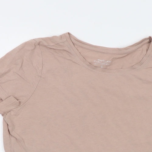 Banana Republic Womens Pink Cotton Basic T-Shirt Size M Round Neck