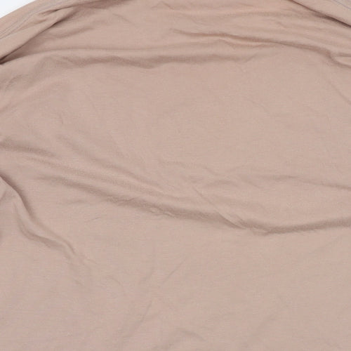 PINK Womens Pink Cotton Basic T-Shirt Size S Round Neck