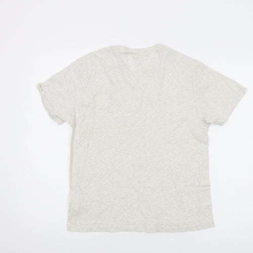 Polo Ralph Lauren Boys Grey Cotton Basic T-Shirt Size 14-15 Years Crew Neck Pullover