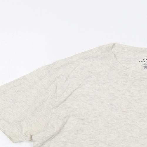 Polo Ralph Lauren Boys Grey Cotton Basic T-Shirt Size 14-15 Years Crew Neck Pullover