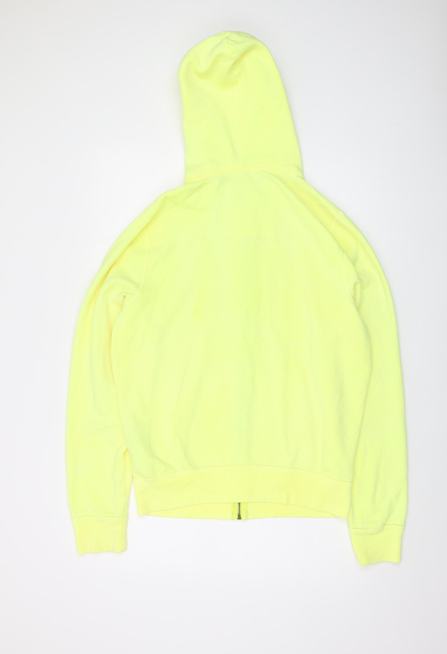 Hollister Mens Yellow Cotton Full Zip Hoodie Size M