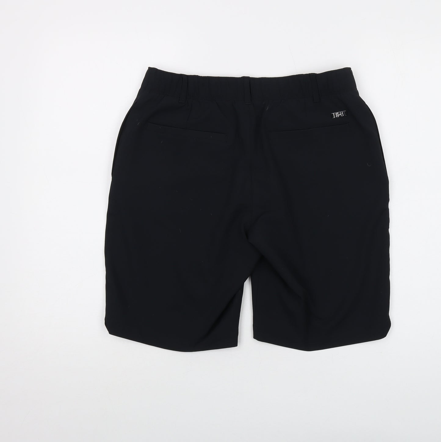 Under armour Womens Black Polyester Basic Shorts Size 10 L10 in Regular Hook & Eye