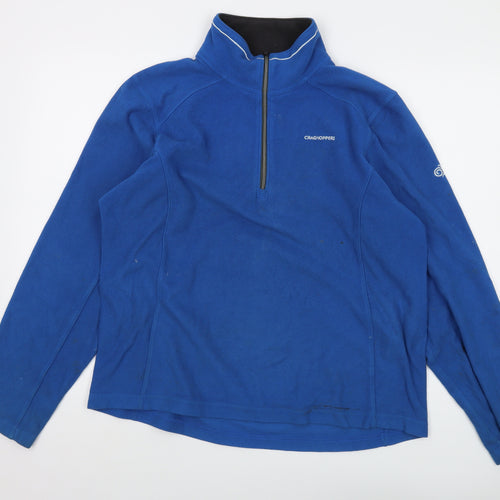 Craghoppers Mens Blue Polyester Pullover Sweatshirt Size L