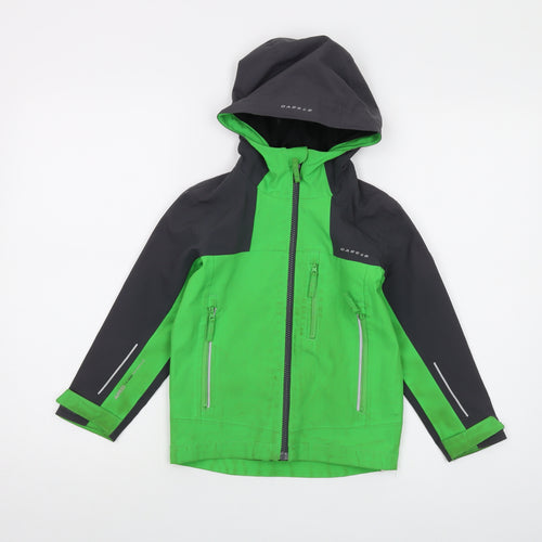 Dare 2B Boys Green Jacket Size 5-6 Years Zip