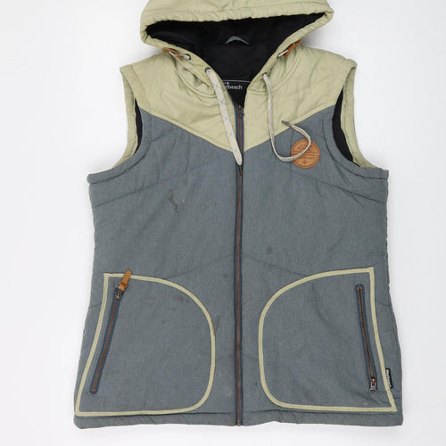 Westbeach Mens Grey Gilet Waistcoat Size M Zip