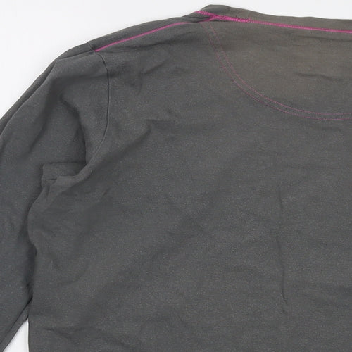 Berghaus Womens Grey Cotton Basic T-Shirt Size 14 Round Neck