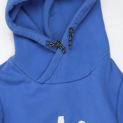 Joules Mens Blue Cotton Pullover Hoodie Size M