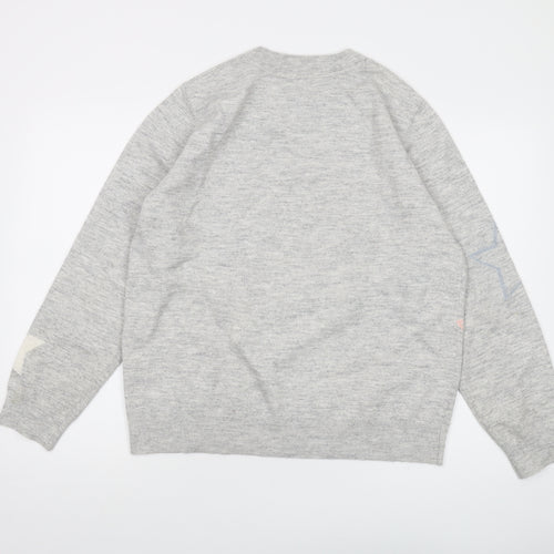 Crew Clothing Womens Grey Crew Neck Polyester Pullover Jumper Size XL