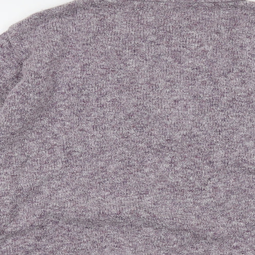 Berkertex Womens Purple V-Neck Acrylic Cardigan Jumper Size 14
