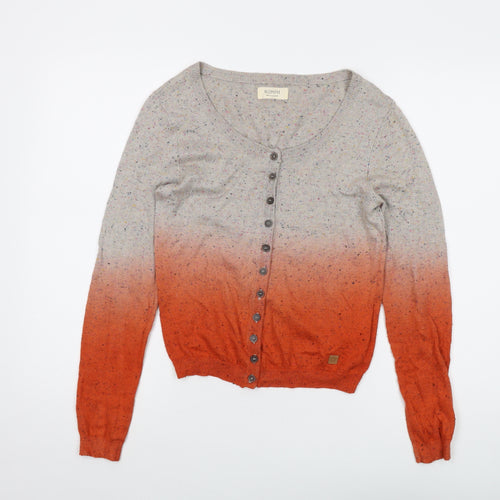 Numph Womens Grey Round Neck Viscose Cardigan Jumper Size XS