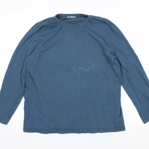 COS Womens Blue 100% Cotton Pullover Sweatshirt Size L Pullover
